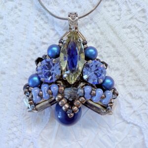 Handmade Marquise Crystal Pearl Pendant