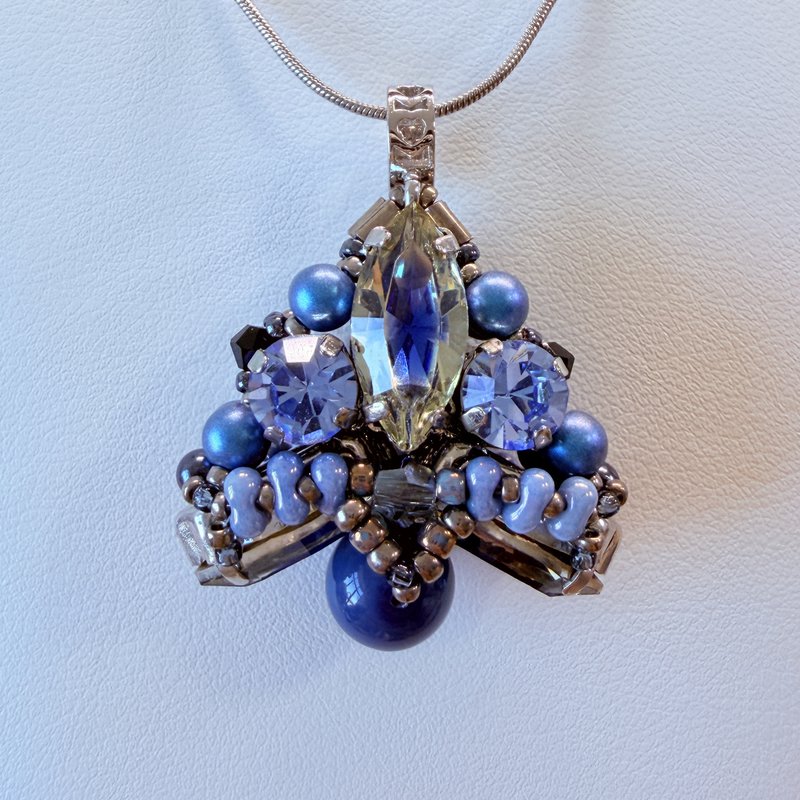 Marquise Crystal Pearl Pendant