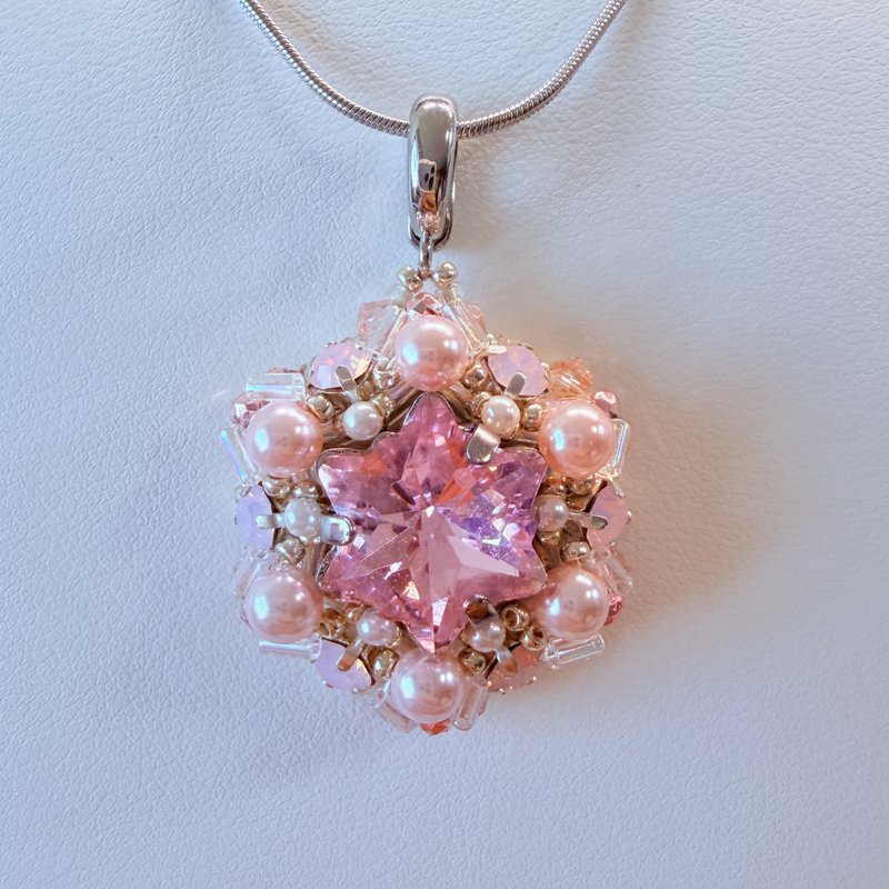 Star Snowflake Crystal Pendant