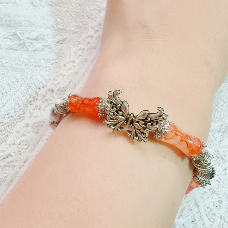 Chinese Style Bamboo Bead Bracelet