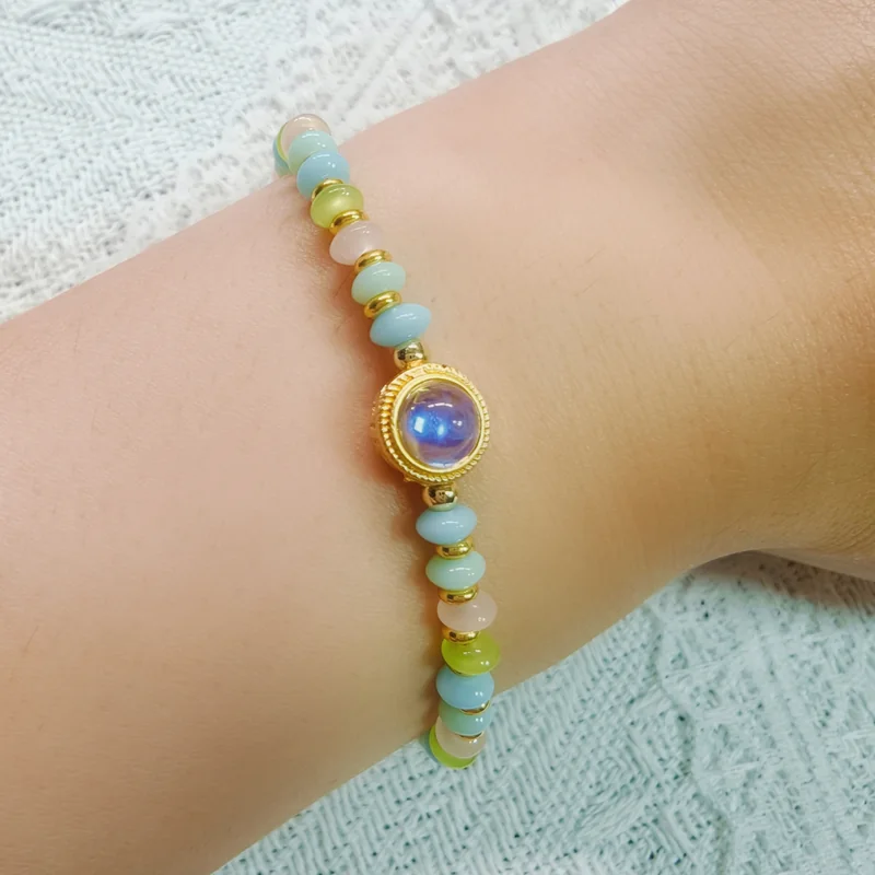 Pastel Round Gem Bracelet